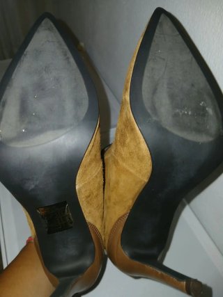 Botines de tacón marrones