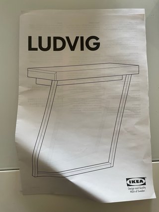 Escritorio Ludvig Ikea Blanco Nuevo