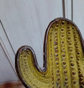 Ornamento cactus in metallo