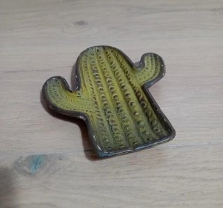 Ornamento cactus in metallo