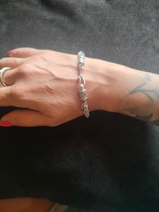 Pulsera Plata 925 Bizantina Bali Maciza