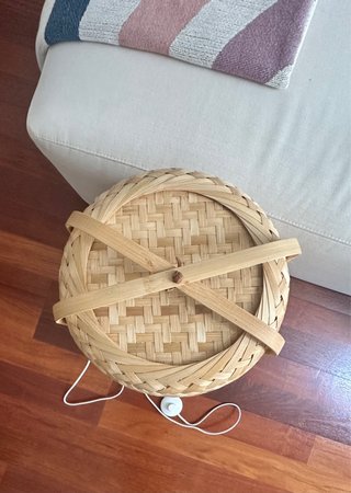 Lámpara de pie IKEA Knixhult Bambú