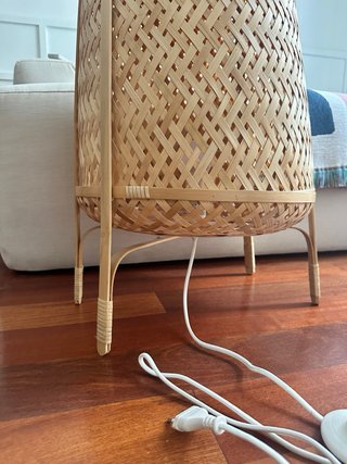Lámpara de pie IKEA Knixhult Bambú
