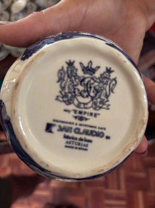 Juego Porcelana San Claudio Blue Bouquet