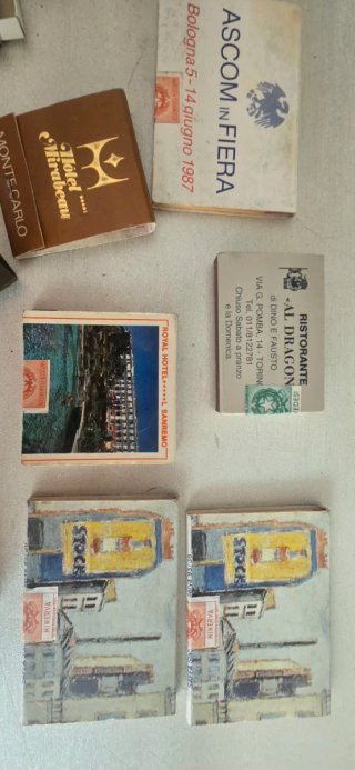 Lotto Collezione Fiammiferi e Cerini Vintage