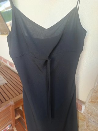 Vestido negro tirantes midi talla S