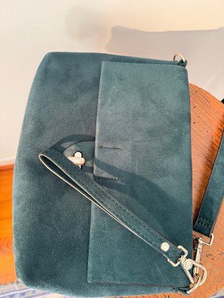 Bolso de ante verde