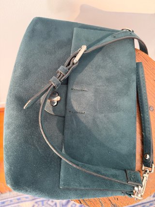 Bolso de ante verde