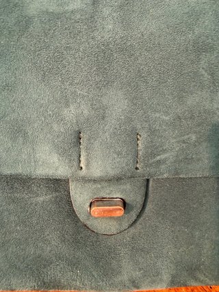 Bolso de ante verde