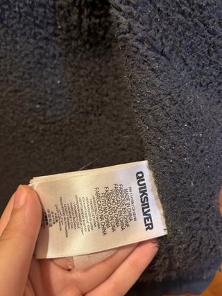 Chaqueta Quiksilver forro borrego negra