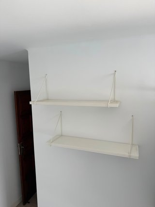 Baldas flotantes blancas 80x20