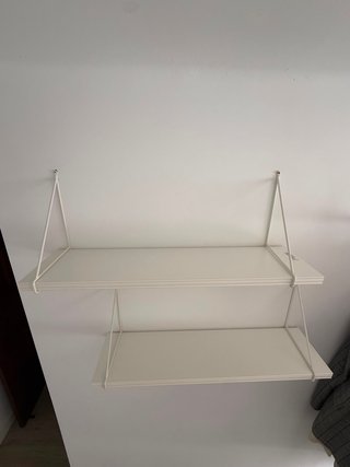 Baldas flotantes blancas 80x20