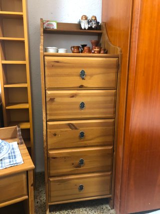 Conjunto Muebles Dormitorio Madera Pino
