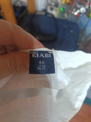 Falda midi blanca Kiabi