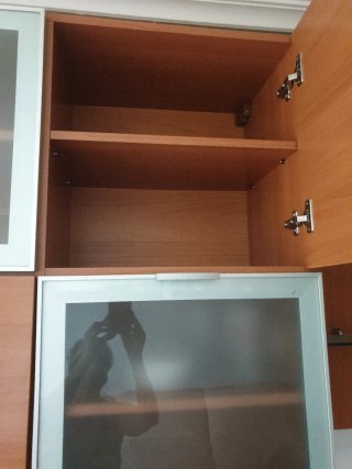 Armarios de madera y cristal