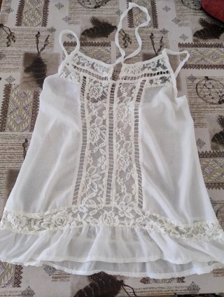 Camiseta encaje mujer talla M