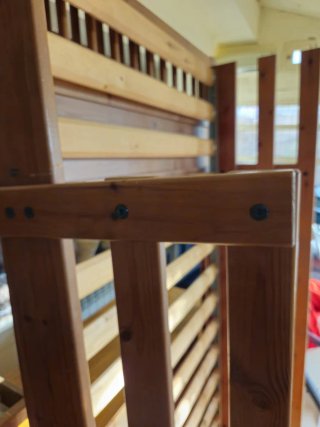 Cama alta de madera/ litera