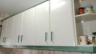 Muebles de Cocina Verdes y Blancos