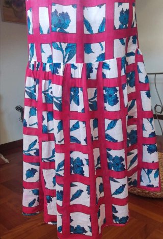 Vestito donna lungo fantasia quadri