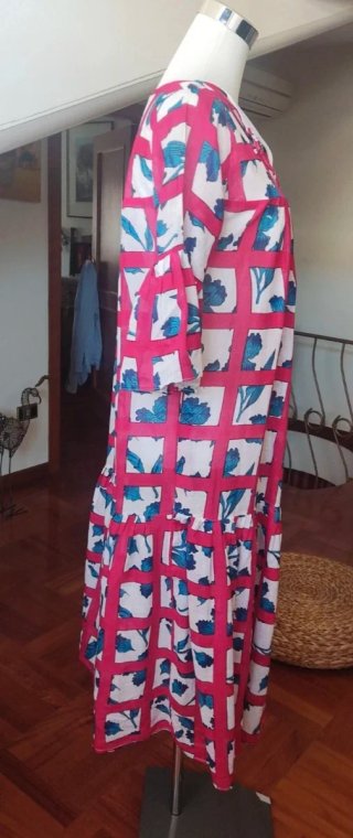 Vestito donna lungo fantasia quadri