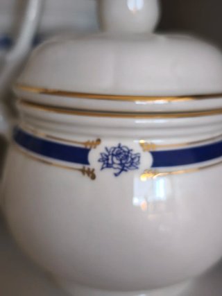 Vajilla San Claudio Porcelana Azul y Blanca