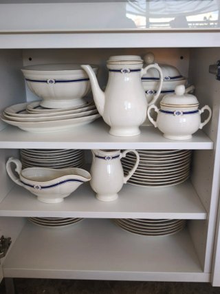 Vajilla San Claudio Porcelana Azul y Blanca