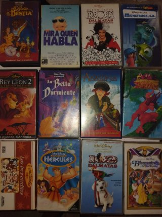 Lote Películas VHS Disney Clásicos
