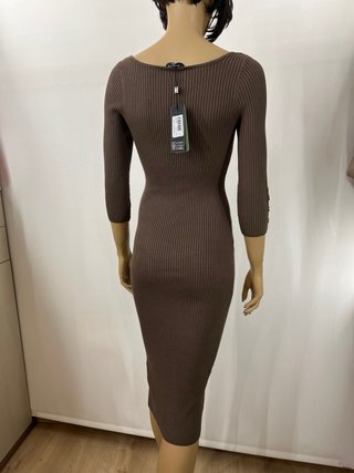 Vestido Guess marrón manga 3/4