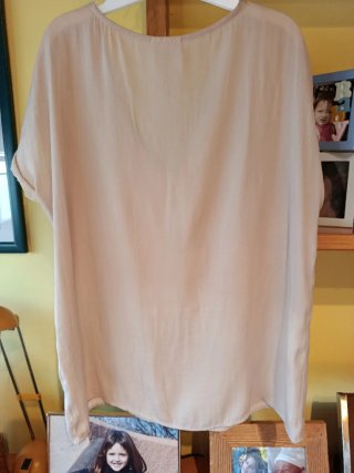 Camiseta Vila beige fresca