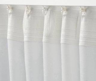 Pack 6 Cortinas Blancas Translucidas