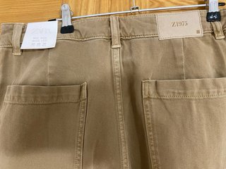 Pantalón Zara Beige Ancho