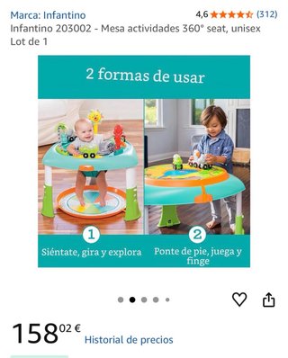 Mesa Actividades 360 Infantino