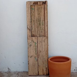 Puerta madera antigua de gallinero 155x46cm