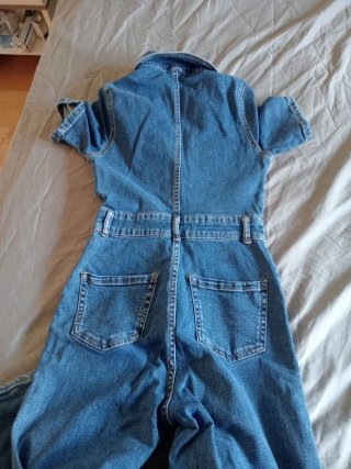 Peto vaquero largo Stradivarius manga corta