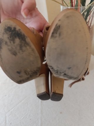 Sandalias Pull&Bear Beige/Marrón Talla 38