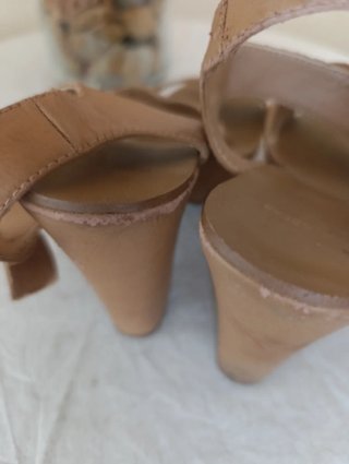 Sandalias Pull&Bear Beige/Marrón Talla 38