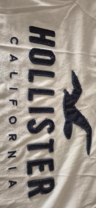 Camiseta Hollister Blanca Talla S