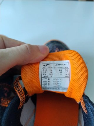 Zapatillas Joma Talla 38 Gris Naranja