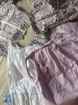 Conjunto niña blusa y falda pañuelo