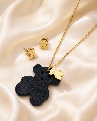 Conjunto Tous Oso Negro y Dorado