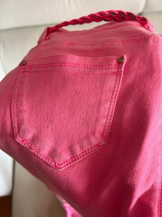 Pantalones pitillo fucsia T36