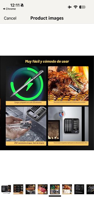 Inkbird INT-14-BW Wireless Meat Thermometer, Smart