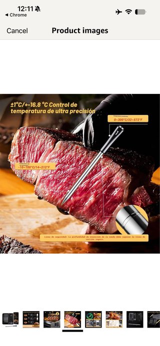 Inkbird INT-14-BW Wireless Meat Thermometer, Smart