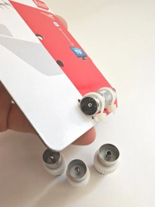 Kit 4 Connettori Antenna TV