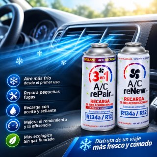 Kit Renew + Repair + manómetro A/C