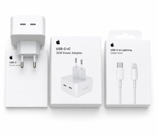 Apple Cargador USB-C 35W iphone , ipad +cabele 2m