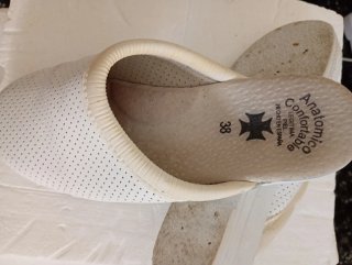Zuecos de piel anatómicos mujer talla 38