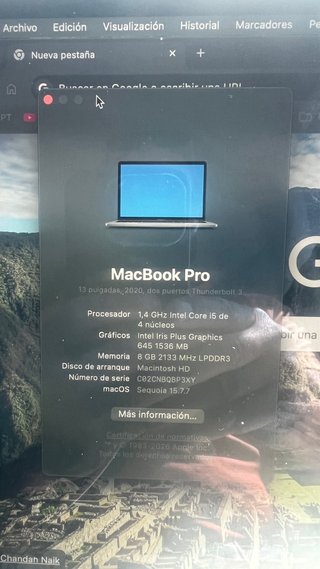 MacBook Pro 13” i5 2020 Gris Espacial