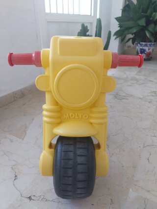 Moto Andador Infantil Azul y Amarillo