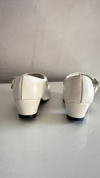 Zapatos Flamenca Niña Blancos Tacon
